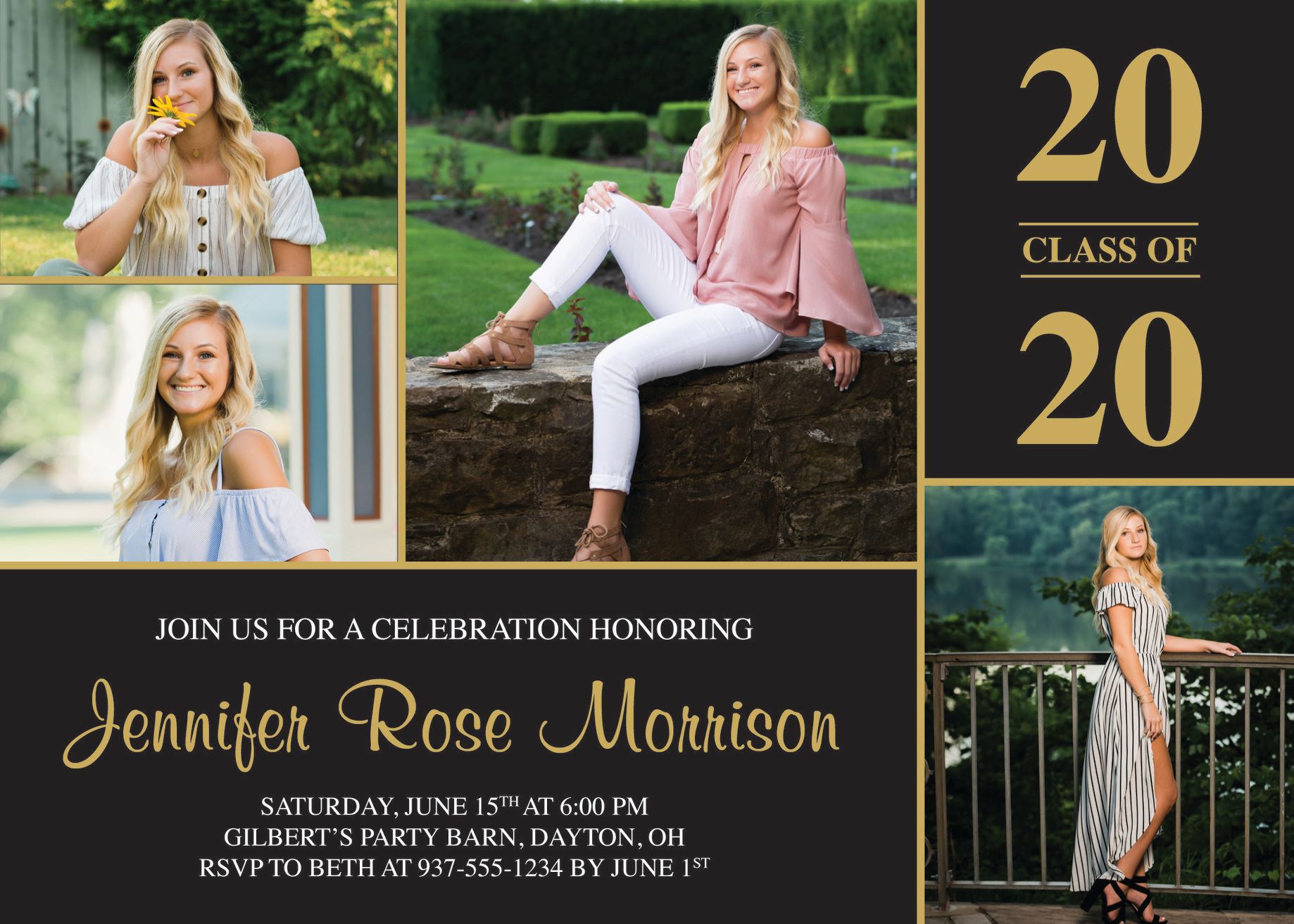 Printed Graduation Party Invitation