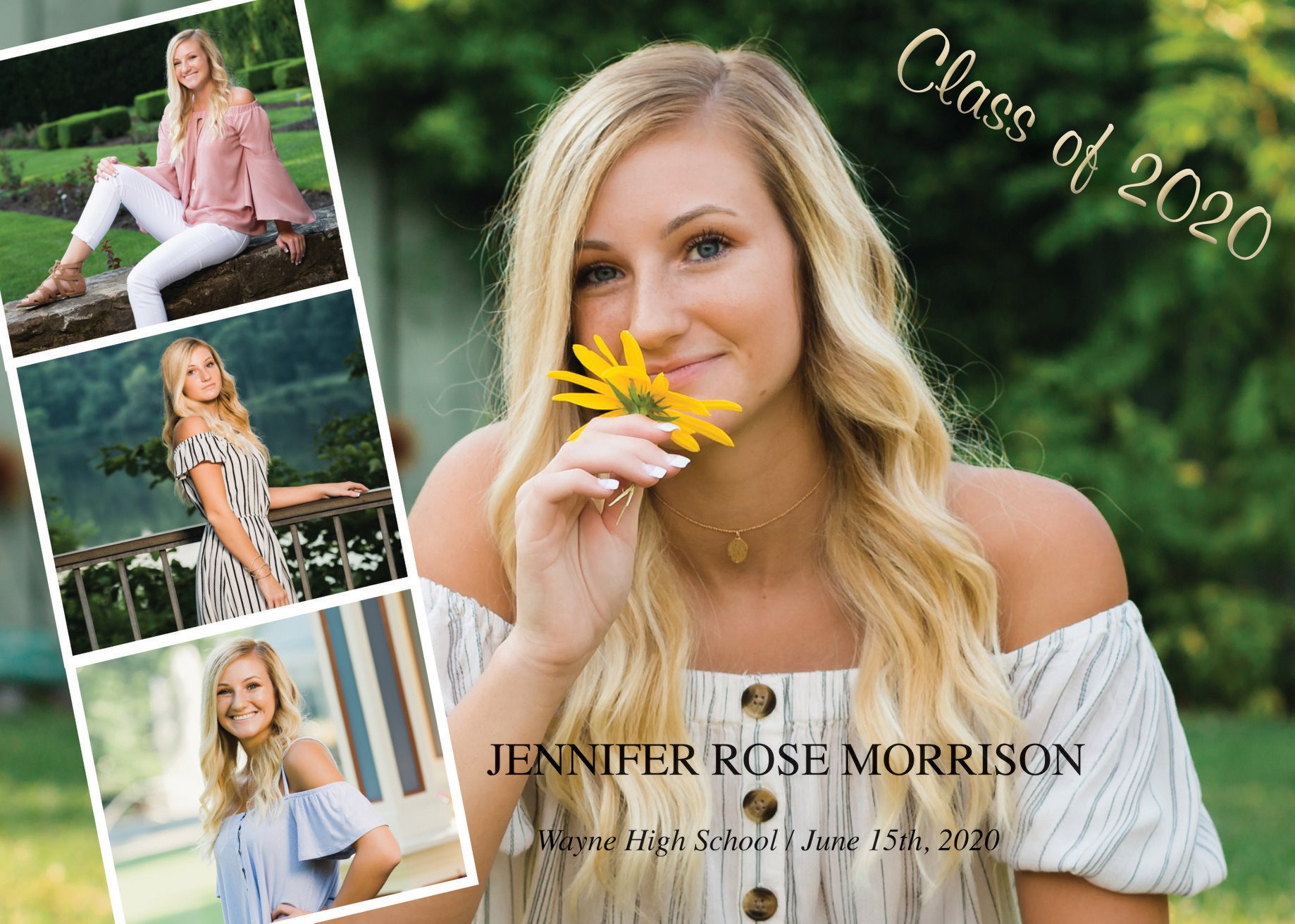Printed Graduation Announcement