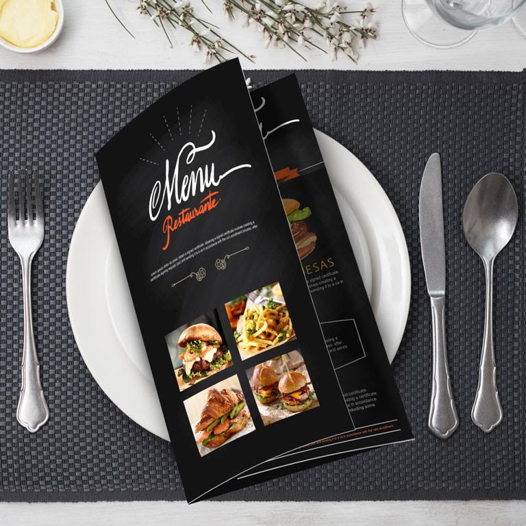 Printed Menus